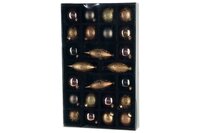 Kerstballen 24 stuks mixed bruin