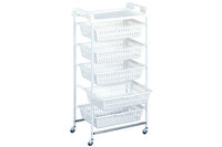 Groentekar 5 manden Artex wit 