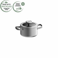 Kookpan met Deksel 16 cm Graphite LEO RECYCLED