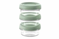 Stapelbaar vershoudbakje 3 stuks rond 80 ml Smart to go eco Curver 