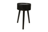 Bijzettafel Zwart Rond Hout Cosy & Home