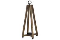 Lantaarn 47 cm Rustic Hout