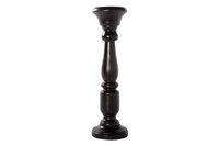 Kandelaar Zwart 11 x 11 x 36 cm Hout