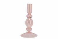 Kandelaar Roze 8,5 x 8,5 x 16 cm Glas