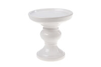 Kandelaar Wit 14,5 x 14,5 x 14,5 cm Aardewerk