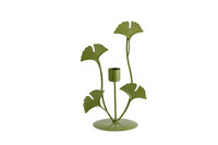 Kandelaar Groen 12 x 9 x 21 cm Ginkgo