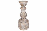 Kandelaar Crème 13 x 13 x 32,5 cm Retro