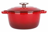 Braadpan gietijzer 20 cm rood Fontestic
