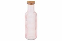 Fles 1 liter met kurk Raya Roze