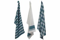 Theedoek Blauw Set van 3