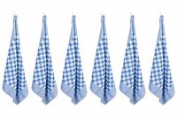 Theedoek Blauw Set van 6