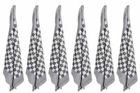 Theedoek Zwart Set van 6