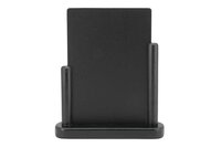 Tafel krijtbord in houder zwart 32,3 cm x 27 cm Elegant
