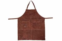 Leren schort met 2 zakken bruin Accessoires