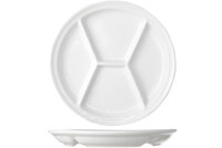 Fonduebord Wit 26 cm 4 vakken