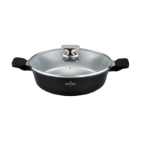 Braadpan laag 34 cm marmeren coating