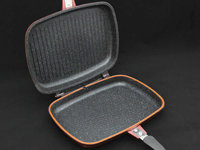 Dubbele grillpan 34 cm