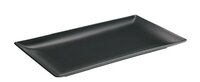 Asia Black rechthoekig bord mat zwart 30x15 cm