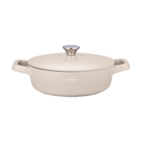 Hapjespan Swiss Haus 28cm met deksel Crème 