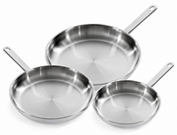 Koekenpannenset 3-delig BK Bright RVS