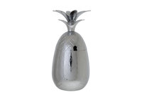 Ananas beker zilver gelijnd 400ml Cosy & Trendy