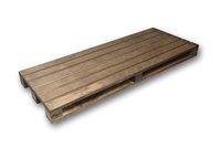 Presenteerplank donker hout 40x15 cm Bisetti