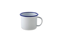 Drinkbeker met oor 8cm emaille look