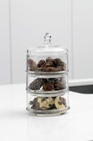 Bonbonniere 3 lagen glas 12x22 cm