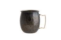 Moscow Mule beker gehamerd zwart 8x10 cm