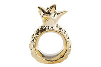 Servetring ananas goud 5x4x8cm