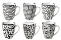 Nikko zwarte beker met oor 19 cl