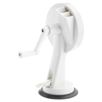 Bonensnijder met zuignap kunststof wit