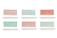 Schaaltje rechthoekig 23,5cm Nayana