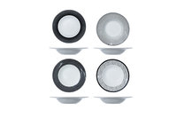 Pastabord zwart wit Geo Black 27,5cm