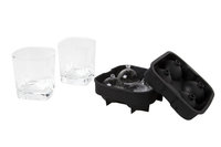 Whiskyglas met ijsbolvorm