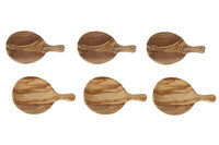 Hapjesplank met steel olijfhout 9,5cm