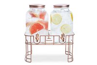 Sap dispenser set van 2 op voet met kraantje 3,5 liter