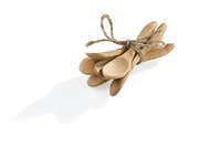 Mini lepeltjes bamboe set van 6