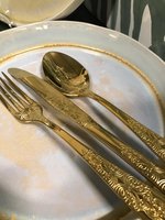 Bestekset Barok 18-delig Gold Antique