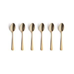 Ongemak slim Nauw Koffielepels set van 6 Austin Vintage goud Amefa - Kookwinkel Kitchen&More