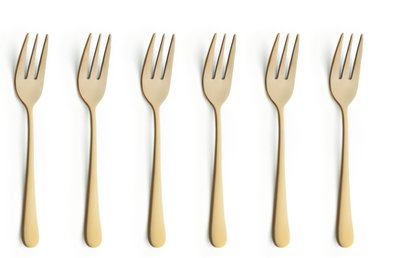 Gebaksvorkjes set van 6 Austin Vintage goud Amefa