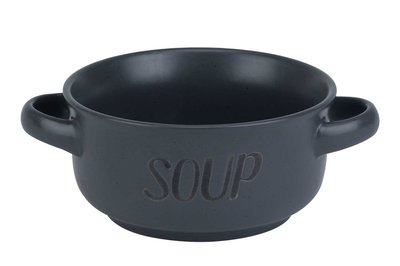Soepkommetje "soup" dark grey 47CL