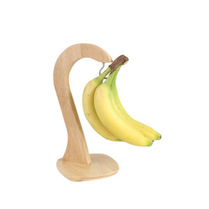 Bananenhouder uit hevea hout
