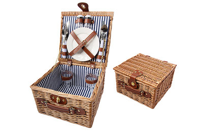 Picknickmand 2 personen bruin