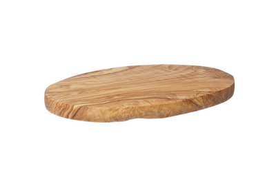 Plank olijfhout ovaal 23-27cm