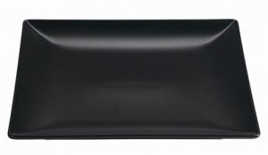 Asia Black rechthoekig bord mat zwart 30x20 cm