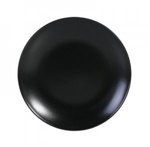 Asia Black rond bord mat zwart 20 cm