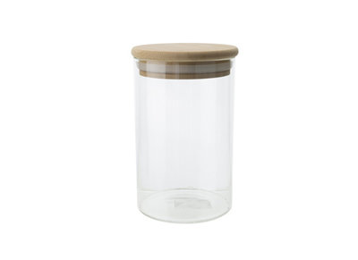 Voorraadpot met houten deksel 50 cl 