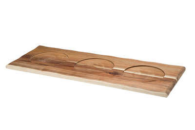 Serveerplank hout 60 x 23 cm