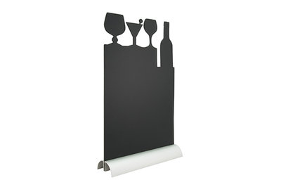 Tafelkrijtbord cocktail silhouet zwart